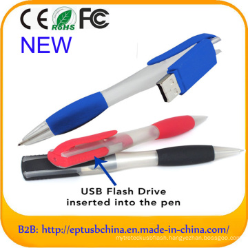 Custom Branding USB Ball Pen Flash Pendrive for Promotion (EP086)